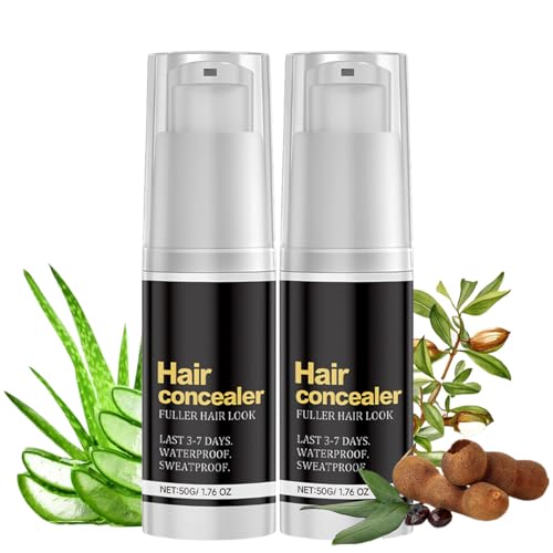 Hairfillup Hair Concealer, 50ml Hair Fillup Hair Concealer, Hair Fill up Concealer Waterproof, Sweat-proof Hairline Powder, Concealer Hair Filling Cream for Men and Women (2) von Generisch