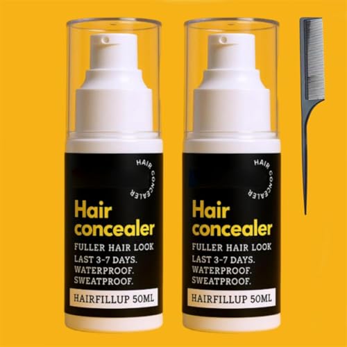 Hairfillup Hair Concealer for Men,Hair Fill up Concealer ,Enhance Hairline Powder,Long Lasting Root Cover Up Spray,Waterproof and Sweat-Proof Hairdye Stick Concealers,For Men and Women (2) von Generisch