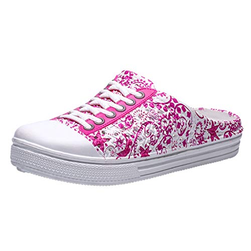 Halb-Regenstiefel für Damen, hohl, lässig, atmungsaktiv, Hausschuhe, rose, 38 EU von Generisch