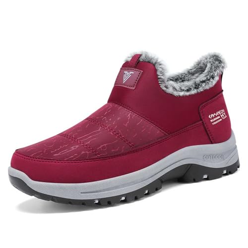 Halbstiefel Damen Ankle Boots Gefüttert Winterschuhe Halbhohe Stiefeletten Cowboystiefel mit Absatz Winter Warme Leder Stiefel Rutschfeste Laufsohle Reitstiefel-ähnliche Stabilität Halbstiefel Damen Ankle Boots Gefüttert Winterschuhe Halbhohe Stiefeletten Cowboystiefel mit Absatz Winter Warme Leder Stiefel Rutschfeste Laufsohle Reitstiefel-ähnliche Stabilität von Generisch