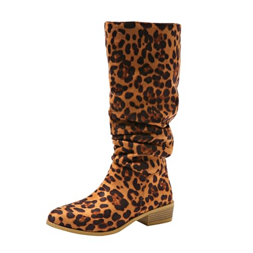 Halbstiefel Damen Elegant Schlupfstiefel Leopardenmuster Schuhe Stilvolle Schlupfstiefel Freizeitstiefel Stiefeletten Reitstiefel Ankle Boots Retro Winter Herbst Halbstiefel Damen Elegant Schlupfstiefel Leopardenmuster Schuhe Stilvolle Schlupfstiefel Freizeitstiefel Stiefeletten Reitstiefel Ankle Boots Retro Winter Herbst von Generisch