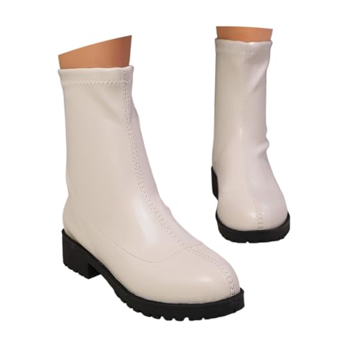 Halbstiefel Damen Stilvolle Schlupfschuhe Stiefeletten mit Reißverschluss Frauen Freizeit Schuhe Damenstiefel Retro Halbstiefel Stiefel Freizeit Outdoor Ankle Boots Halbstiefel Damen Stilvolle Schlupfschuhe Stiefeletten mit Reißverschluss Frauen Freizeit Schuhe Damenstiefel Retro Halbstiefel Stiefel Freizeit Outdoor Ankle Boots von Generisch