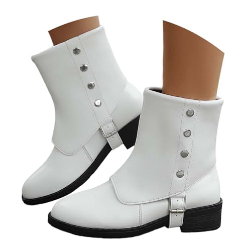 Halbstiefel Damen Weite H Kurzstiefeletten Klassisch Stiefeletten Retro Schlupfstiefeletten Einfarbige Winterstiefel Trekking Fussbett Übergangsstiefel Outdoor Bootsschuhe Halbstiefel Damen Weite H Kurzstiefeletten Klassisch Stiefeletten Retro Schlupfstiefeletten Einfarbige Winterstiefel Trekking Fussbett Übergangsstiefel Outdoor Bootsschuhe von Generisch