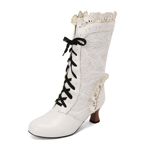 Halbstiefel Damen Weite H Schlupfstiefel Mittelabsatz Lolita Übergangsstiefel Stiefeletten Spitzenschleife Damenstiefel Stiefeletten Stiefel Ankle Boots Retro Winter Herbst Halbstiefel Damen Weite H Schlupfstiefel Mittelabsatz Lolita Übergangsstiefel Stiefeletten Spitzenschleife Damenstiefel Stiefeletten Stiefel Ankle Boots Retro Winter Herbst von Generisch