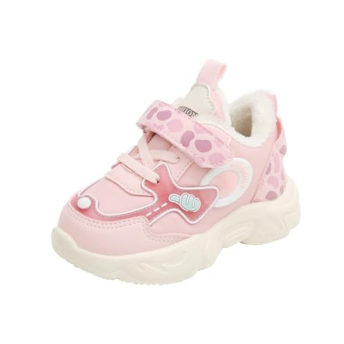 Hallenschuhe Mädchen Winterschuhe Gefütterte Warm Turnschuhe Jungen Sportschuhe Kinderschuhe rutschfeste Laufschuhe Kinder Sneaker Schnürschuhe Hallenturnschuhe Outdoor Fitnessschuhe Wanderschuhe von Generisch