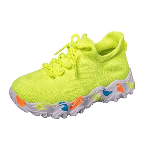 Hallenturnschuhe Mädchen Trekkingschuhe Mesh Atmungsaktive Sneakers Jungen Mädchen Kinderschuhe Leicht Laufschuhe Fitness Tennis Tennisschuhe Outdoor Hallenschuhe Barfußschuhe von Generisch