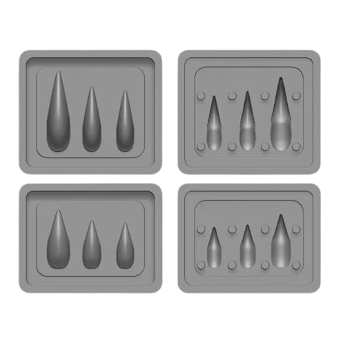 Halloween 3D-Nagelformen Silikon hand gefertigte Acryl-Nagels pitzen Vorlagen, 3 Größen gebogene verdickte Stiletto Eagle Claw Cat Dragon Moulds Schablonen Skulptur Form Dekorationen für Maniküristen Halloween 3D-Nagelformen Silikon hand gefertigte Acryl-Nagels pitzen Vorlagen, 3 Größen gebogene verdickte Stiletto Eagle Claw Cat Dragon Moulds Schablonen Skulptur Form Dekorationen für Maniküristen von Generisch