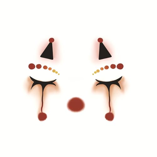 Halloween Deko Aufkleber Temporäre Tattoos Für Kinder Und Erwachsene,Festival Tattoo Pflaster,Horror Fake-Tattoo,Tattoos-Zum-Aufkleben,Make Up Für Halloweenparty,Geeignet Für Gesicht Und Arme(L2) von Generisch