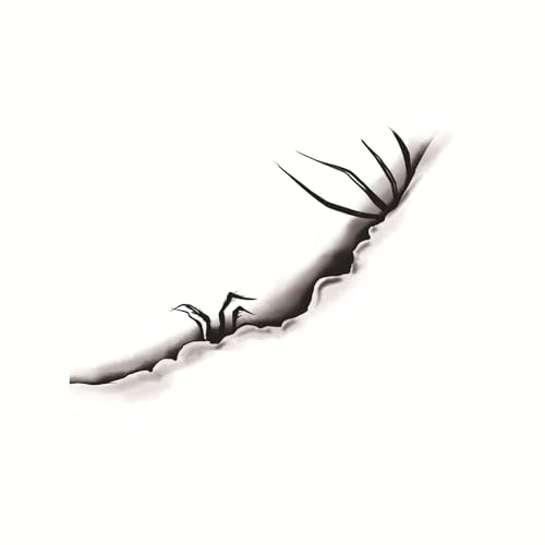 Halloween Deko Aufkleber Temporäre Tattoos Für Kinder Und Erwachsene,Festival Tattoo Pflaster,Horror Fake-Tattoo,Tattoos-Zum-Aufkleben,Make Up Für Halloweenparty,Geeignet Für Gesicht Und Arme(U1) von Generisch
