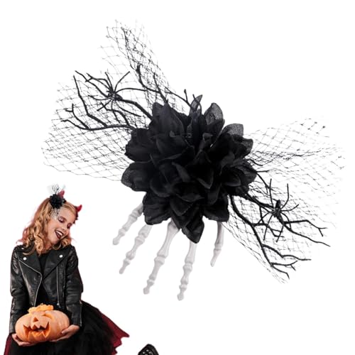Halloween-Haarspangen für Damen, Gothic-Skelett-Hand, Haar-Clips, Horror-Haarschmuck, gruselige Festival-Kopfbedeckung, gruselige Kostüm-Haarteile für Maskerade, Halloween-Partys, Cosplay von Generisch