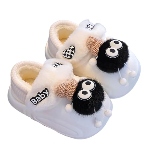 Halloween Hausschuhe Kinder Baumwolle Warme Drinnen Pantoffeln Plüsch Funny Print Filzpantoffeln Weicher Plüsch Retro Hausschuhe Warme Pantoffeln Trendiger Slipper von Generisch
