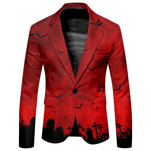 Halloween Kostüm Herren Anzug Horror Mit Blutigem Mantel Langarm Wunde Slim Fit Blood Bedrucktes Sakko Gruselig Feierliche Anlässe Fledermaus-Druck Lounge Set Geschäft Vampir Kostüm Horror Kostüm Halloween Kostüm Herren Anzug Horror Mit Blutigem Mantel Langarm Wunde Slim Fit Blood Bedrucktes Sakko Gruselig Feierliche Anlässe Fledermaus-Druck Lounge Set Geschäft Vampir Kostüm Horror Kostüm von Generisch