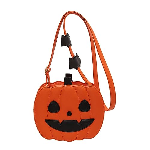 Halloween Kürbis Herbst und Winter Neue koreanische Mode Umhängetasche Outdoor Modische Straddle Bag Süße Umhängetasche, Bw1, Einheitsgröße von Generisch