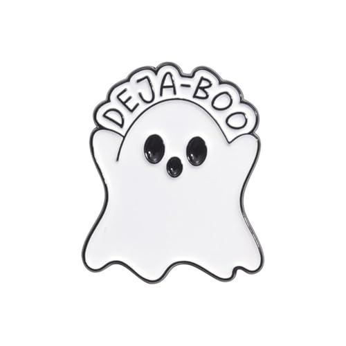 Halloween Punk Emaille Pins Cute Food Ghost Hamburger Geschenk Rucksack Kinder Pin Schmuck Revers Abzeichen Brosche D4P3 Zubehör Freunde, 1 Stpck von Generisch