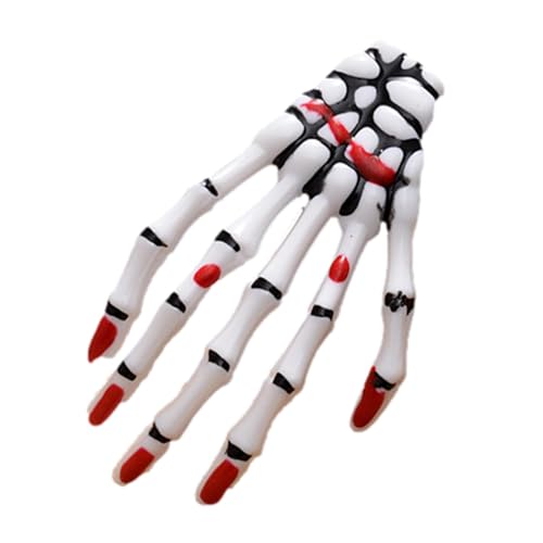 Halloween Skelett Haarspange,Skelett Hand Haarspange | Hand Horror Cosplay | Augapfel Mädchen Haarschmuck Mode Punk Rock Teufelskralle, für Party Halloween Frauen Mädchen von Generisch