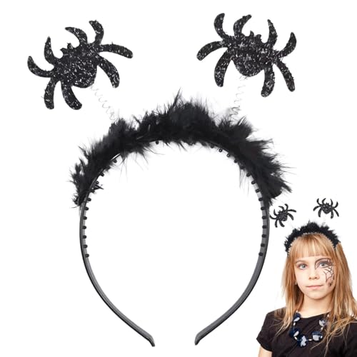 Halloween- -Stirnband – Geisterkostüm für Mädchen, Halloween-Haarband, elastisches Spinnenkostüm, Stirnbänder für Mädchen und Frauen von Generisch