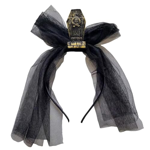 Halloween Tombstone Stirnband - gruseliges Kostümzubehör, lustige Party -Haarstück - kreative Kleidungsoption für Spukhausveranstaltungen und Themenfeiern, perfekte Wahl für Erwachsene Teenager und Ur von Generisch