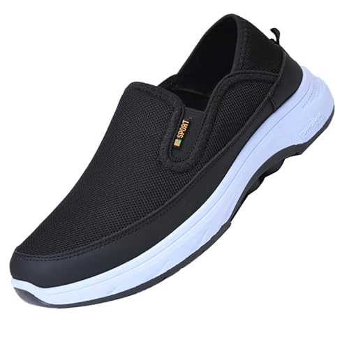 Hallux Valgus Schuhe Herren OrthopäDische Schuhe Outdoor Wanderschuhe Leichte Mesh Stoffschuhe Low Top Laufschuhe Rutschfeste Joggingschuhe Atmungsaktive Sportschuhe Slip On Sneakers Trekkingschuhe von Generisch