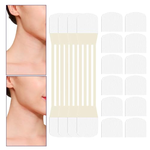 Halshebeband - 20 Prozent unsichtbare Faceliftingstreifen, tragbare unsichtbare Gesichtshebekleber -Aufkleber Halshebeaufkleber für die Haut fest und glatt und reduzierende Nackenfeine Linien von Generisch