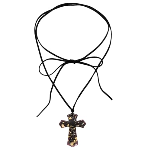 Halskette mit Anhänger, einfache lange Kordel-Halskette, Unisex-Halskette, perfekt für den täglichen Gebrauch, 9* 8* 1cm, Koreanischer Samt von Generisch
