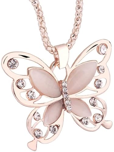 Halskette mit filigranem Anhänger, Pulloverkette, Schmuck für Damen von Generisch