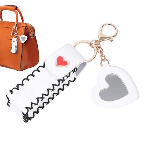 Halter Lippenstifttasche | Tragbare Halterung - Wasserdichte Lippenstifttasche Kompakter Lippenstifthalter für Frauen Reisen im Freien, weiß, Refer to description, Uni von Generisch