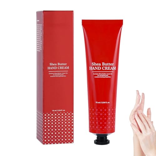 Handcreme mit Honig- und Mandelextrakten, Feuchtigkeitscreme für trockene Hände, tiefenwirksam feuchtigkeitsspendend und pflegend, gegen Falten, schnell einziehend, nicht fettend (1PC) von Generisch