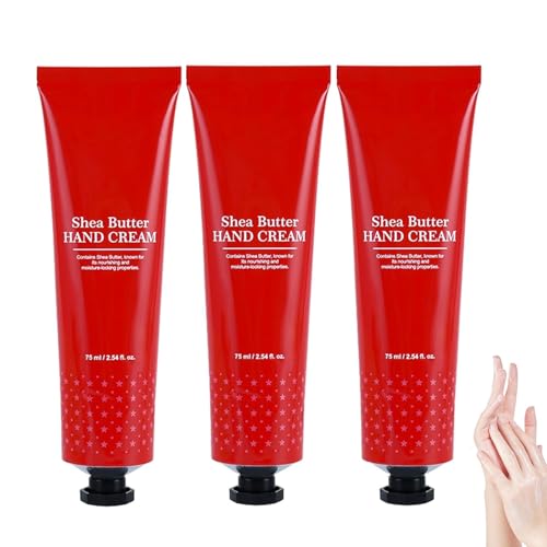 Handcreme mit Honig- und Mandelextrakten, Feuchtigkeitscreme für trockene Hände, tiefenwirksam feuchtigkeitsspendend und pflegend, gegen Falten, schnell einziehend, nicht fettend (3PCS) von Generisch