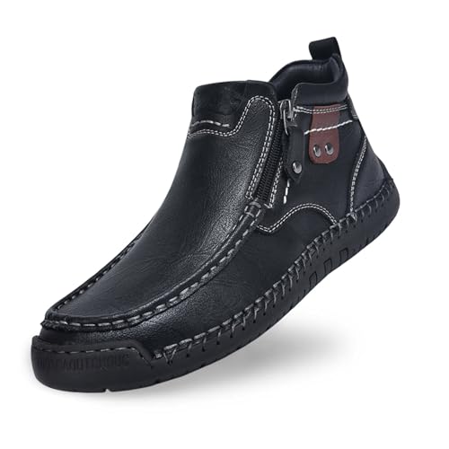 Handgefertigt Herren-Mokassins Aus Leder, Zum Reinschlüpfen Lässig Business-Schuhe Leicht Atmungsaktiv Herren-Loafer Handgefertigt Herren-Mokassins Aus Leder, Zum Reinschlüpfen Lässig Business-Schuhe Leicht Atmungsaktiv Herren-Loafer von Generisch