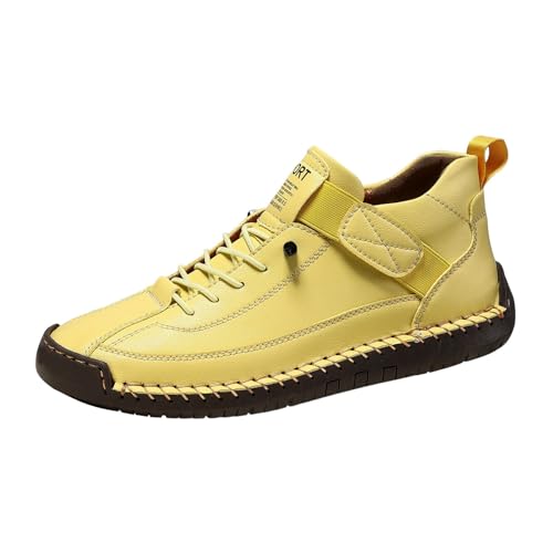 Handgefertigt Lederschuhe Unisex Herbst und Winter Wildlederoptik Flachschuhe Chunky Mokassins mit Weiche Sohle Große Größen Frauen Einzelne Schuhe rutschfeste Fahrschuhe Freizeitschuhe für Alltag Handgefertigt Lederschuhe Unisex Herbst und Winter Wildlederoptik Flachschuhe Chunky Mokassins mit Weiche Sohle Große Größen Frauen Einzelne Schuhe rutschfeste Fahrschuhe Freizeitschuhe für Alltag von Generisch