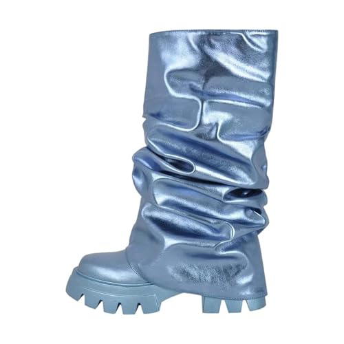 Handgefertigte Damen-Stiefel mit spitzem Zehenbereich und einzigartigem hohem Absatz für ein modernes schickes Mode-Statement, Cd230693c, 48 EU von Generisch