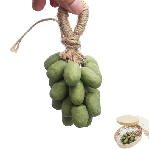 Handgefertigte Traubenseife, natürliche Kaltprozessseife, handgefertigte Seifen, exquisite Heimdekoration und Geschenkwahl zum Händewaschen und frische Luft, für Damen und Herren, Grün, 50,8 cm einer von Generisch