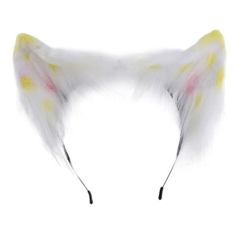 Handgefertigter Cartoon-Kätzchen-Ohr-Haarreif für Damen, Halloween, Make-up-Stirnband für Ostern, Karneval, Cosplay, Haarschmuck von Generisch