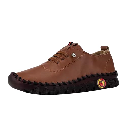 Handgemachte Lederschuhe Freizeitschuhe Damen Leder Wanderschuhe Flache Sohle Walkingschuhe Einfarbig Fitnessschuhe Mit Schnürsenkel Halbschuhe Atmungsaktiv Schlupfschuhe Bequeme Outdoorschuhe Handgemachte Lederschuhe Freizeitschuhe Damen Leder Wanderschuhe Flache Sohle Walkingschuhe Einfarbig Fitnessschuhe Mit Schnürsenkel Halbschuhe Atmungsaktiv Schlupfschuhe Bequeme Outdoorschuhe von Generisch