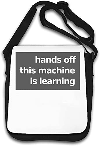 Hands Off This Machine is Learning Künstliche Intelligenz Umhängetasche, Weiß von Generisch