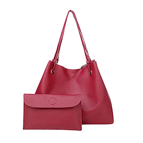 Handtasche Handtasche 2 Taschen Halter Tasche Schulter Damen Shopper Set Ersatzriemen für Handtaschen, rot, Einheitsgröße von Generisch