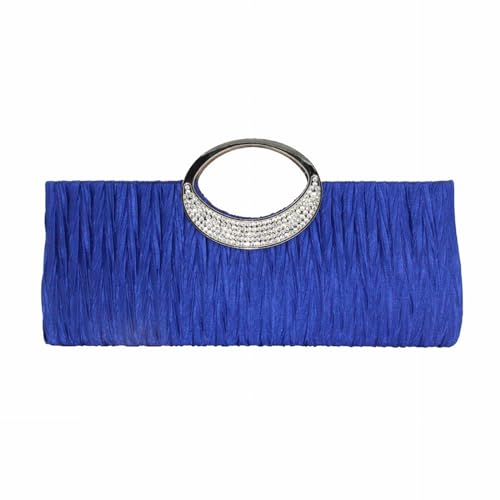 Handtasche für Damen, Abendtasche, Tragetasche, elegante Party-Geldbörse für Abschlussball, Cocktail, Hochzeit, blau, Einheitsgröße von Generisch