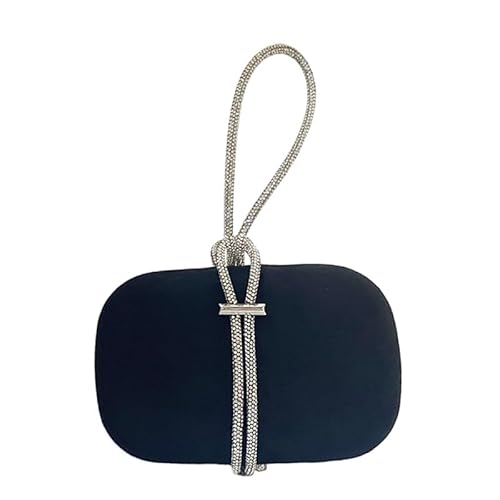 Handtasche mit Griff, formelle Abendtasche, elegante Clutches für Hochzeit, Party, Cocktail, Abschlussball, Handtasche für Damen, Schwarz von Generisch