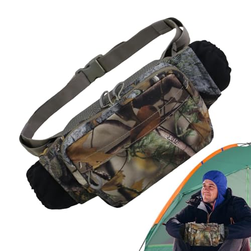 Handwärmender Muff – 44 x 18 cm Vordertaschen-Design, Wintermuff | bequemer Handmuff Wärmer | Outdoor-Aktivitäten, Hüfttasche mit Tasche | Außenorganisation Handwärmer zum , Camping von Generisch