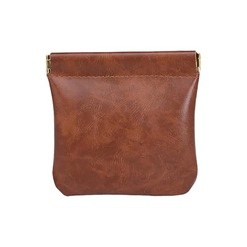 Handytasche Karte Farbe Neutral Reißverschluss Clutch Paket Solide Taille Packs Gürtel Taschen Männer (Coffee, One Size) von Generisch