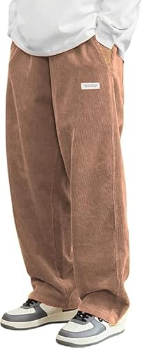 Haremshose Herren, Cordhose Schwarz Stretch Weit Baggy Weites Bein Dehnbund - Winter Japanische Hose Casual Lockere Männer Cord mit Kordelzug Elastischer Taille Geradem Haremshose Herren, Cordhose Schwarz Stretch Weit Baggy Weites Bein Dehnbund - Winter Japanische Hose Casual Lockere Männer Cord mit Kordelzug Elastischer Taille Geradem von Generisch