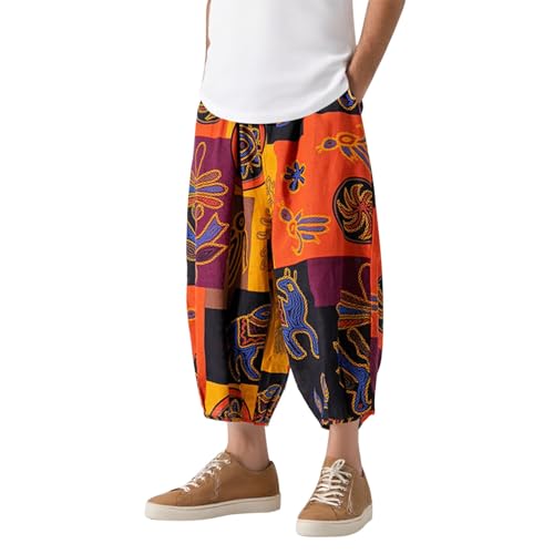 Haremshose Herren Baumwolle Sweatpants Straight Leg Leinenhose Weitem Bein Japanisch Hose Baggy Leichte Sommerhose Lang Loose Freizeithose Reisehose Haremshose Herren Baumwolle Sweatpants Straight Leg Leinenhose Weitem Bein Japanisch Hose Baggy Leichte Sommerhose Lang Loose Freizeithose Reisehose von Generisch