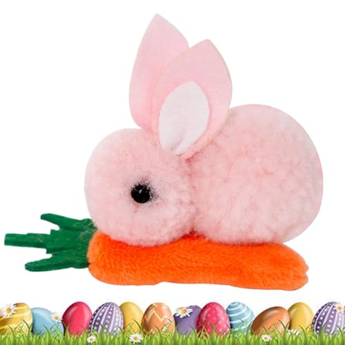Hasen-Haarspange, Karotten-Haarnadel, Plüsch-Haarspange, Osterhasen-Haarspange, Plüschhase, Karotte, Haarnadel, für Mädchen, Ostern, Halloween von Generisch