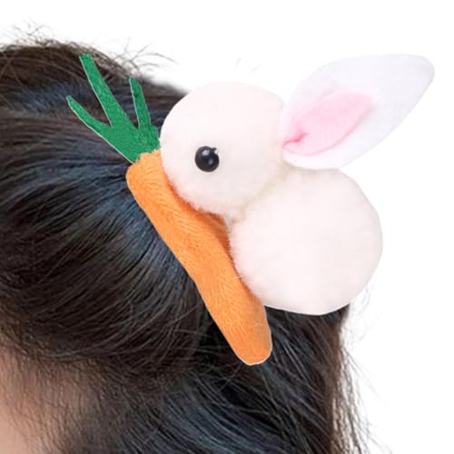 Hasen Haarspange, Bunny Karotte Hasen Haarspangen, Kaninchen Haarnadeln Haargummis Kinder MäDchen Cartoon Haar Ring, für Ostern Halloween Karneval Mottoparty Karneval Kostüm Zubehör von Generisch