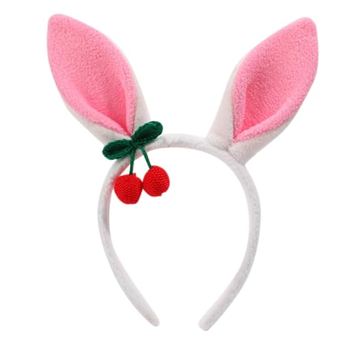 Hasenohren Haarreif, Hasenkostüm Damen, Hasenkostüm Erwachsene, 1 Stück Hase Ohren Haarbänder für Damen,Ostern Geschenke Karneval Ostern Party Kinder Erwachsene (A7-White) von Generisch