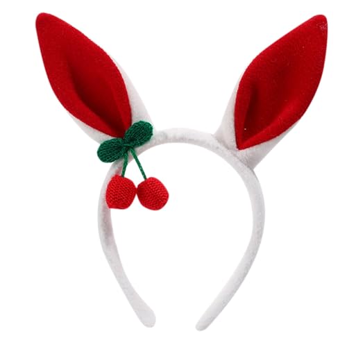 Hasenohren Stirnband Haarband Damen Stirnbänder Ostern Haarreif Haarreifen Haarschmuck für Fasching Karneval Kostüm Zubehör für Kinder und Erwachsene Karneval Halloween Fasching (B6-Green) von Generisch