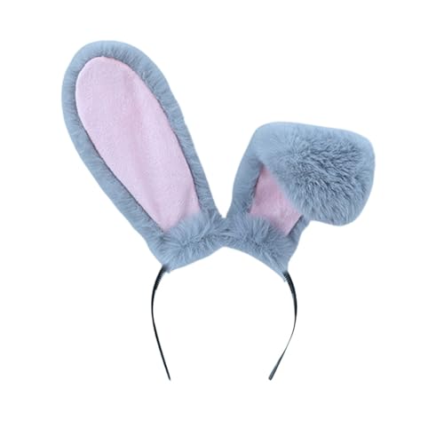 Hasenohren Stirnband Haarband Damen Stirnbänder Ostern Haarreif Haarreifen Haarschmuck für Fasching Karneval Kostüm Zubehör für Kinder und Erwachsene Karneval Halloween Fasching Mottoparty von Generisch