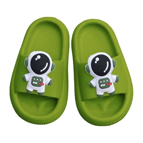 Haus Schuhe Jungs Hausschuhe Mädchen Dusche Sandale rutschfeste Badezimmer Wasserschuhe für Kleinkind Hausschuhe 35 Schwarz (Green, 32 Big Kids) von Generisch
