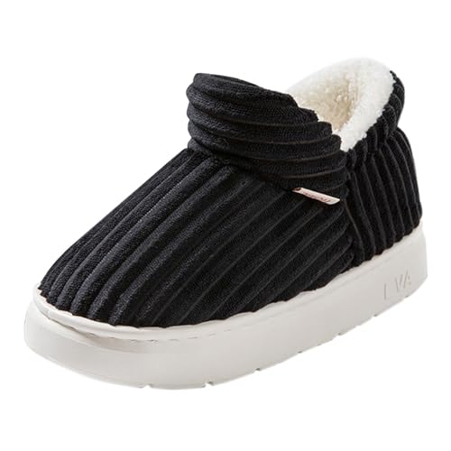 Hausschlappen Damen Flauschig - Damen Hausschuhe Winter Plüsch Bettschuhe Estrichschuhe Casual Winterpantoffeln Drinnen Hallenschuhe Filzpantoffeln Warme Outdoorschuhe Cozy Freizeitschuhe von Generisch