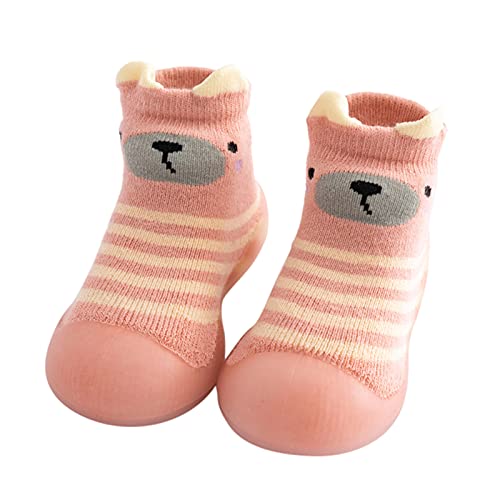 Hausschuhe Blau Kinder Kleinkind Baby Jungen Solide Warm Stricken Weiche Sohle Gummischuhe Socken Pantoffel Strumpf Weiche Schuhe Socke Hausschuh Jungen 35 (22) von Generisch